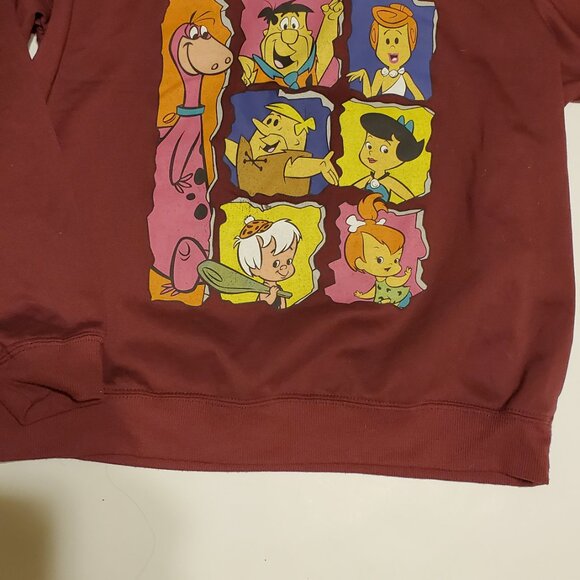 The Flintstones Burgundy Lightweight Sweatshirt - Picture 2 of 5